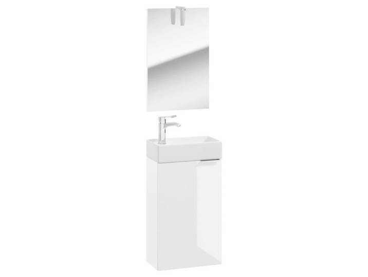 Badmöbel-Set Gäste 3--Teilig. Grin 40cm Weiß