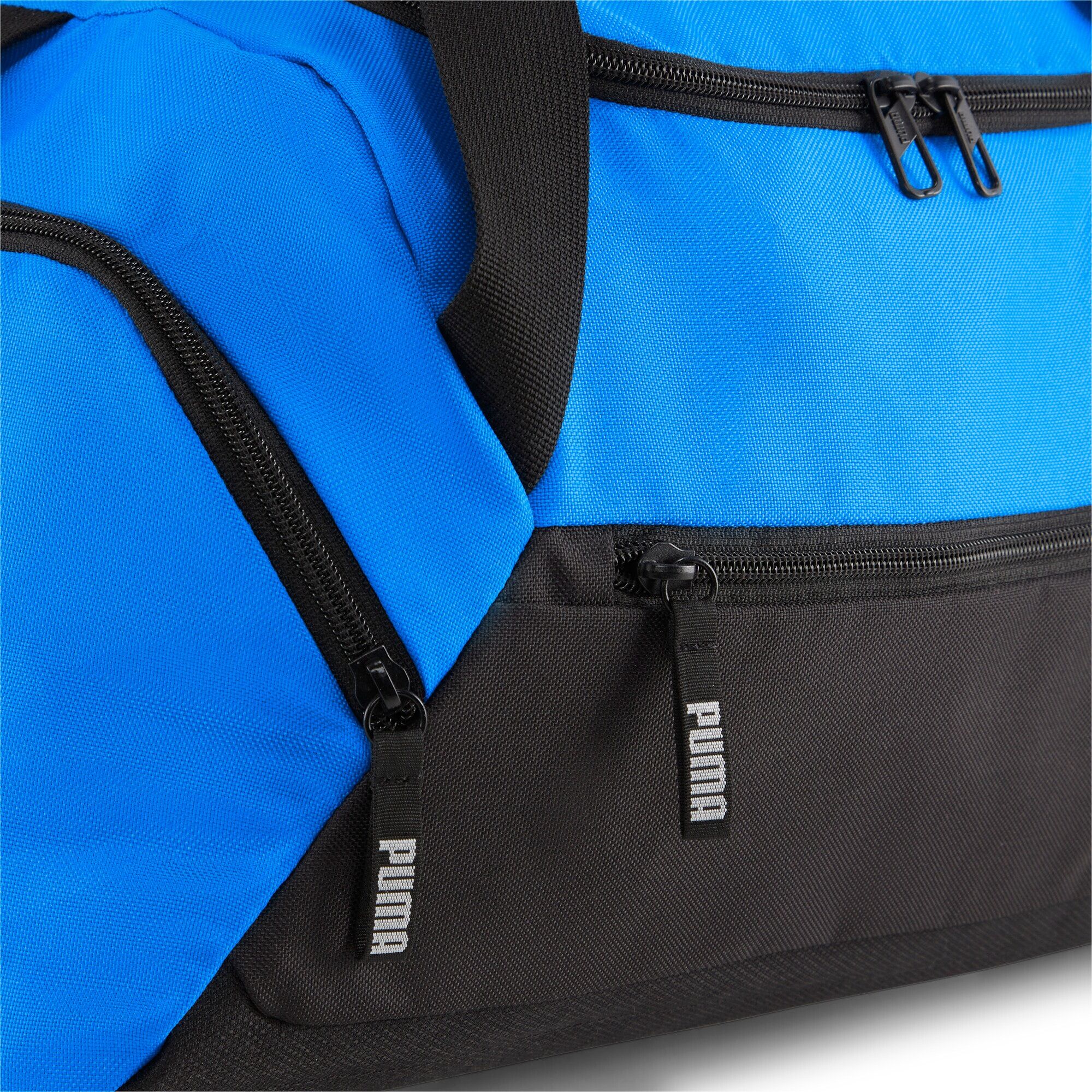Sporttasche PUMA "TEAMGOAL TEAMBAG S", Damen, blau (electric blau lemonade, puma schwarz), Obermaterial: 100% Polyester, Taschen Sporttasche, für Erwachsene, für Fussball und Ausrüstung electric blau lemonade, puma schwarz Einheitsgröße