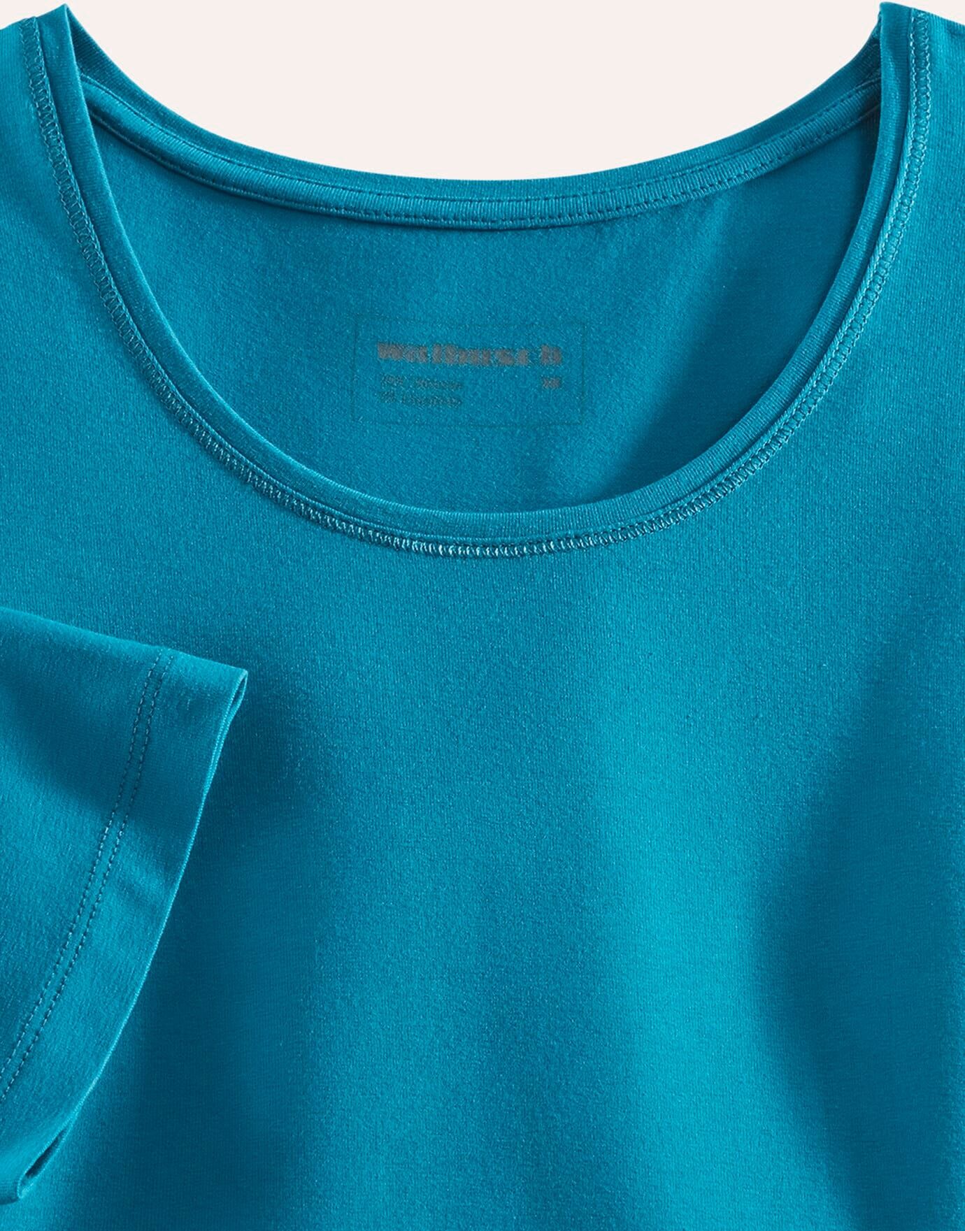 Walbusch Viskose-Shirt, , Farbe Grün, 44, zart glänzende Viskose bequemer Schnitt Damen