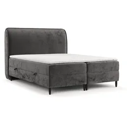 BOXBETT Lunaro 160/200 cm Stahl im Lotta Stoff