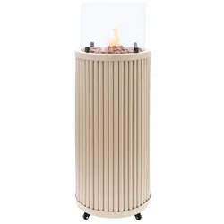 Cosi Feuersäule Cosipillar Aluminium Sand / Beige