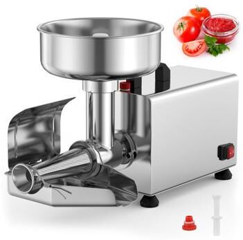Costway 450W Electric Tomato Strainer Commercial Grade Food Mill Stainless Steel Sauce Maker