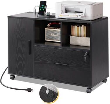 No File Cabinet with Charging Station