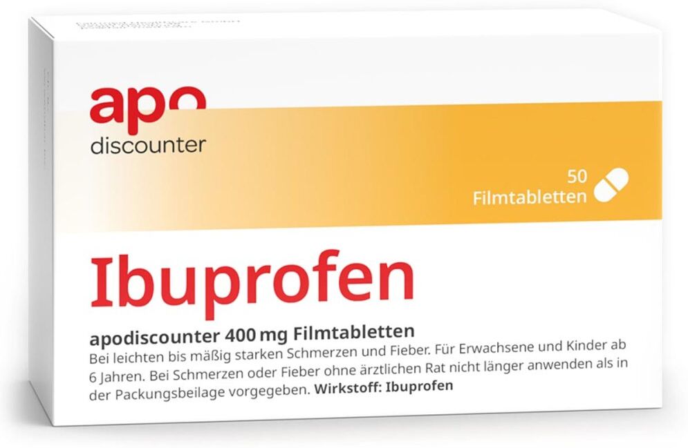 Ibuprofen 400 mg Schmerztabletten von apodiscounter