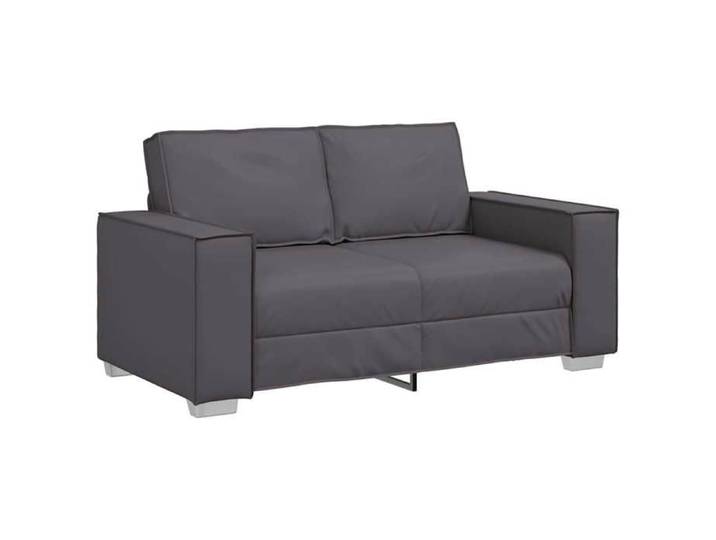 LMT - TOP@Canapé Loveseat - Design 2 places - 2 personnes Classique - 160 cm avec coussin Gris Faux cuir CC75676