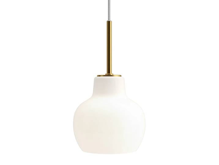 Louis Poulsen Suspension VL Ring Crown 1 Laiton-Verre opale