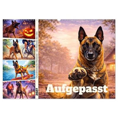 Aufgepasst (Wandkalender 2027 DIN A2 quer), CALVENDO Monatskalender