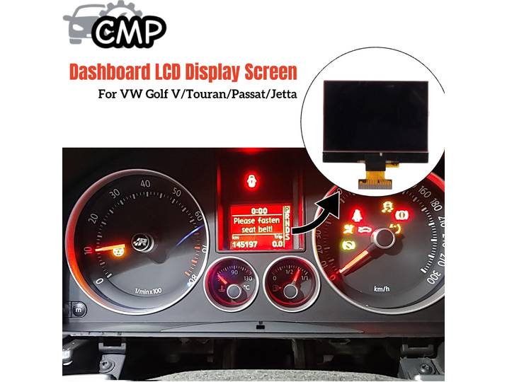 Écran d'affichage LCD du tableau de bord 1TD920862 1K0920861M pour VW Golf V Touran Mk1 Passat B6 Jetta Mk5 Seat Skoda VW Scirocco 92290206