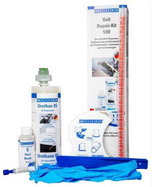 Weicon Belt Repair Kit zur Reparatur von Förderbändern und Riemen 590 g Set, 10851015)