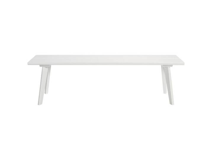 Hasena Sitzbank, Weiß, 2-Sitzer, 140x38x37 cm, in verschiedenen Holzarten erhältlich, Esszimmer, Bänke, Sitzbänke