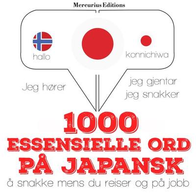 1000 essensielle ord på japansk - JM Gardner, Audio, 9782821123953