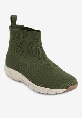 Women's The Kelley Bootie by Comfortview in Dark Olive (Size 10 1/2 M)