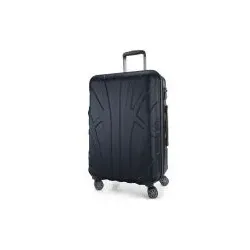 Suitline -  Mittelgroßer Reisekoffer mit Erweiterung, Trolley Hartschale matt, 4 Rollen, ABS, TSA, Dunkelblau