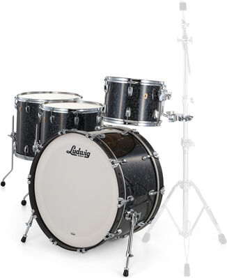 "Ludwig Classic Maple 4pcs 24"" Ebony P Ebony Pearl"