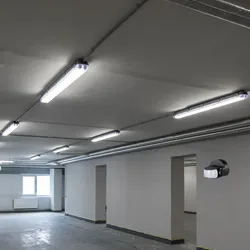 LED Wannenleuchte mit Bewegungsmelder Feuchtraumleuchte mit Sensor LED Garagenlampe Sensor, IP65, 1x LED 36W 4320Lm Tageslicht, L 120cm, 6er Set