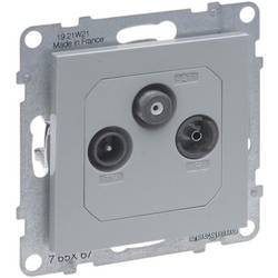 Legrand Abdeckung Anschlussdose Seano Aluminium 765267 5 St.