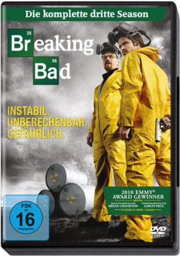 Bryan Cranston - Breaking Bad - Die komplette dritte Season [4 DVDs] - Preis vom 08.10.2026 07:26:42 h