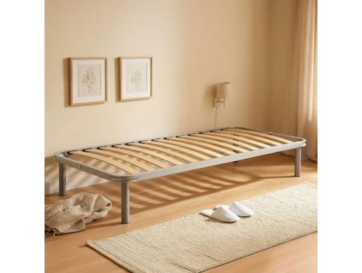 Talamo Italia - Manila-Einzelbettgestell, orthopädisches Untergestell aus Birkensperrholz mit 13 Latten, 100 % Made in Italy, 90 x 190 x 34 cm