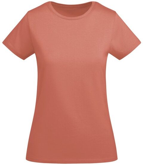 T-shirt femme à personnaliser en coton biologique Breda Woman XXXL ROJO PÁLIDO