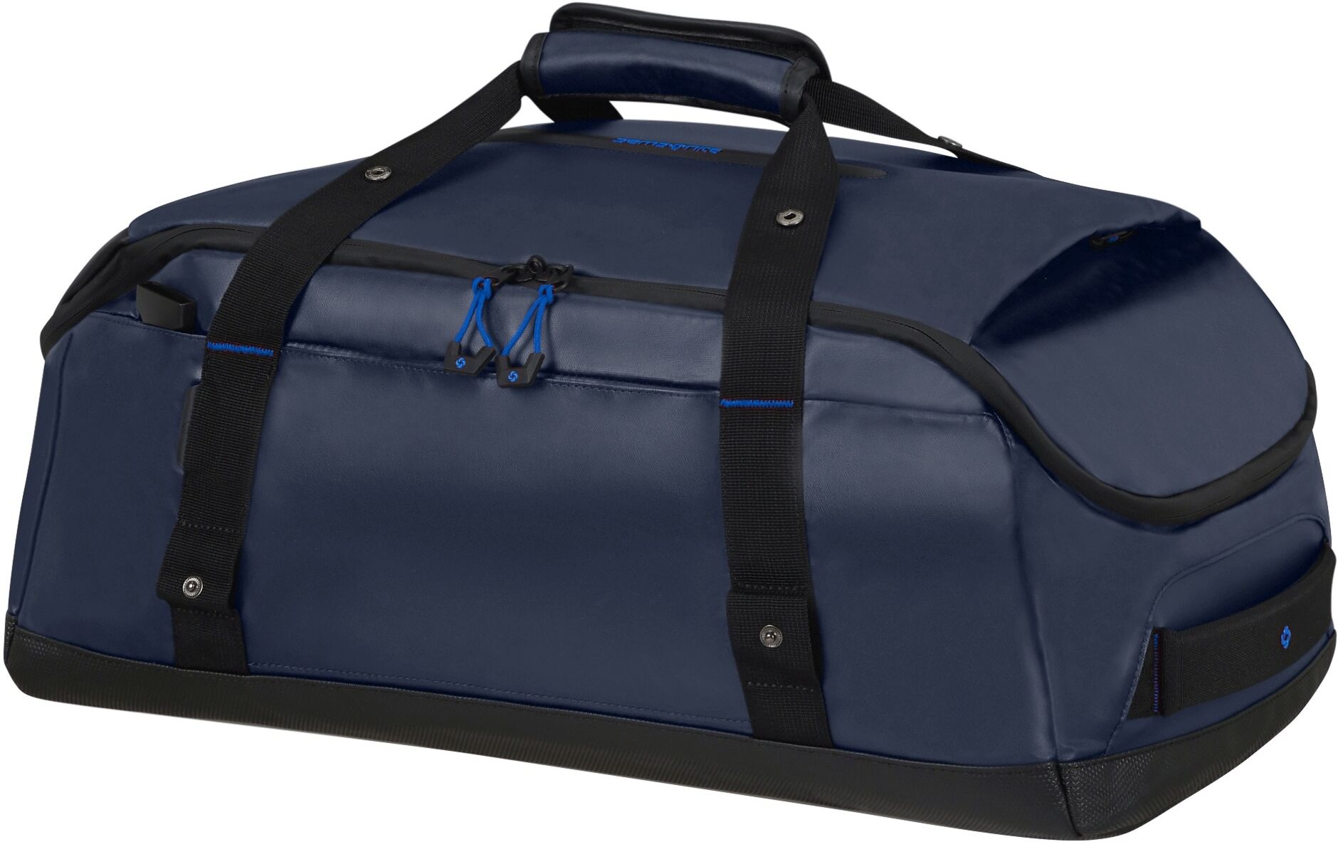Reisetasche SAMSONITE "Prodiver DUFFLE S", Damen, Gr. B/H/T: 55cm x 24cm x 31cm, blau (blau nights), PET, Taschen Reisetasche, Travelbag Reise Reisegepäck wasserfest reflektierend blau nights B/H/T: 55cm x 24cm x 31cm