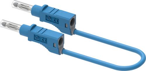 Electro PJP 2211/600V-CD1-50BL Messleitung Bananenstecker 50cm Blau 1St.