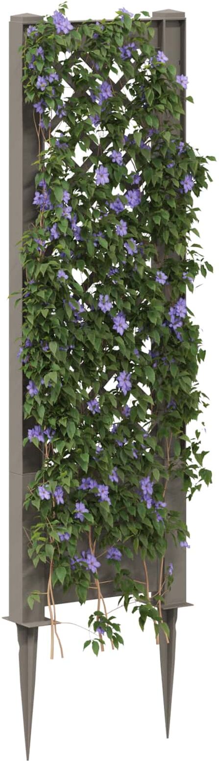 vidaXL Trellis avec pique PP Gris