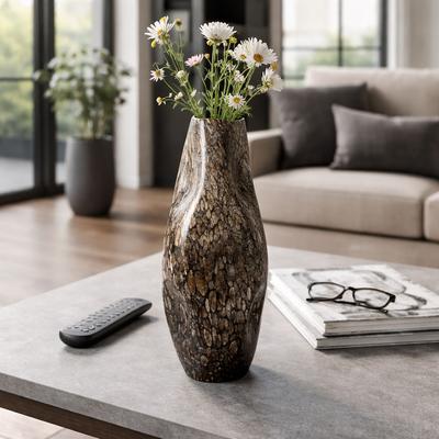 Sagebrook Home Glass Decorative Vase Handcrafted Modern Casual Home Style Piece