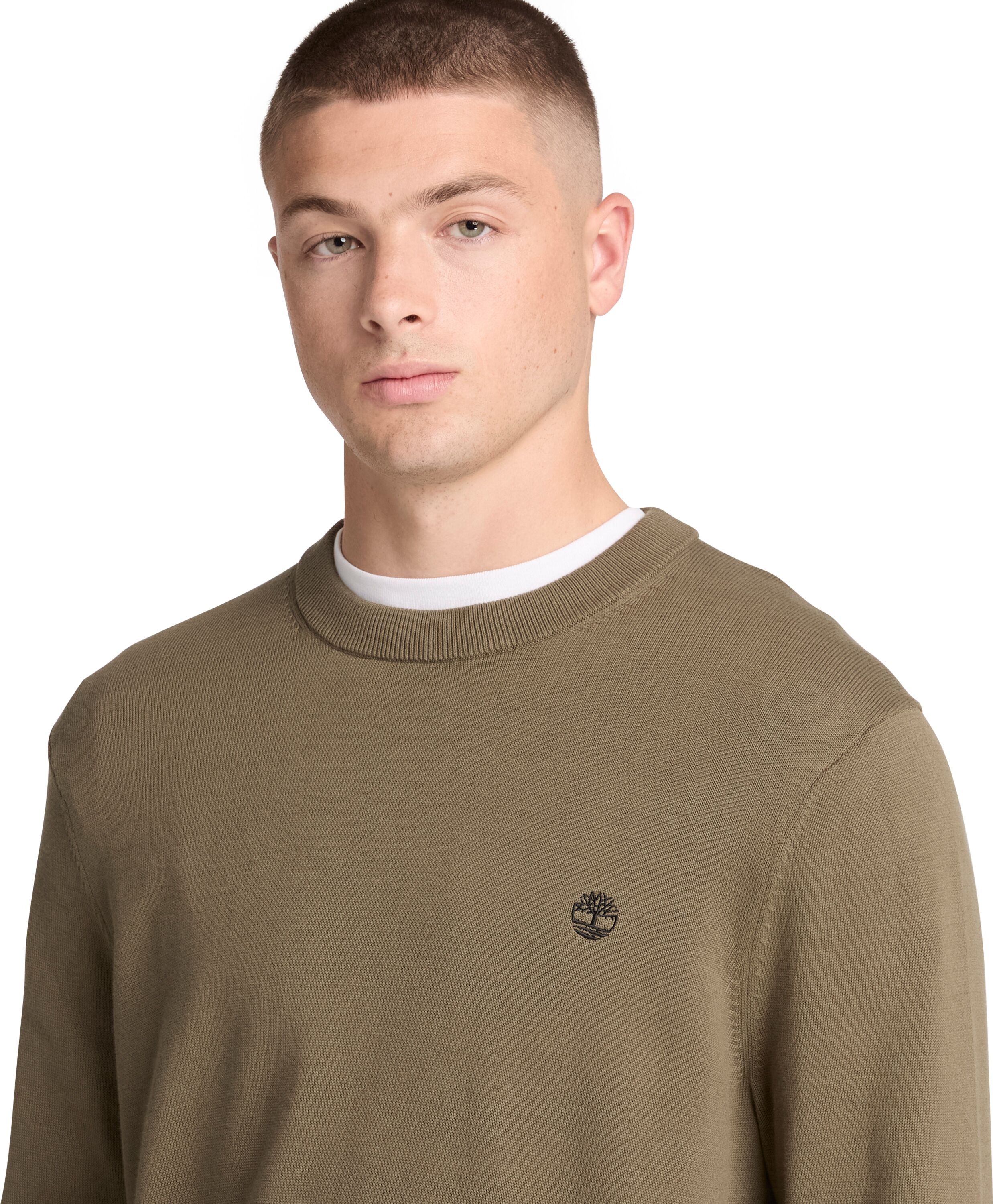 Sweatshirt TIMBERLAND "WILLIAMS RIVER - Cotton Crew Neck S", Herren, Gr. M, braun (sea turtle), Obermaterial: 100% Baumwolle, Sweatshirts Sweatshirt, aus Baumwolle, in den Grössen S bis XXXL sea turtle M