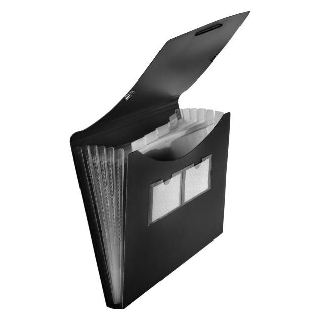Foldersys Fächermappe 5 Fächer schwarz (A4) (70004-30)