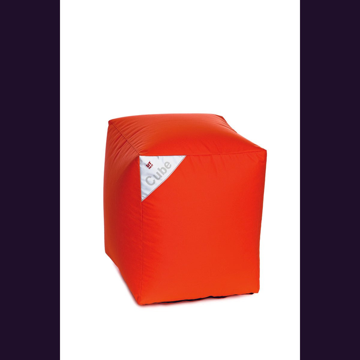 Zitzak Poef Cube's Orange Sit On It and Joy !!