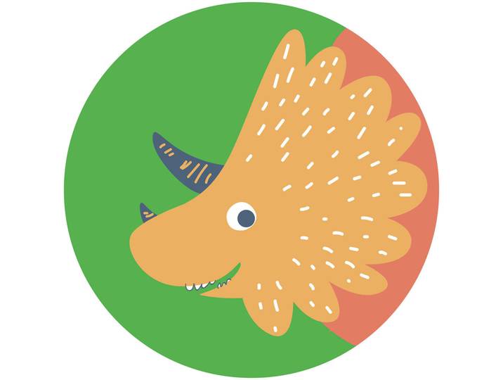 Fototapete, Mehrfarbig, Dinosaurier, Tapeten & Wandverkleidungen, Fototapeten