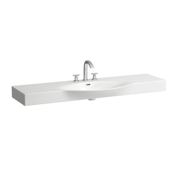 LAUFEN Palace Waschtisch 8117060001041 150x51cm, ungeschnitten, weiß, 1 Hahnloch