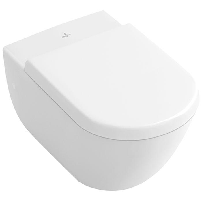 Villeroy und Boch Subway WC-Sitz 9M55S1R3 Softclosing-Scharniere Edelstahl, pergamon
