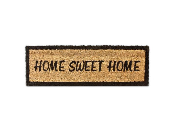 Fussmatte HOME SWEET HOME Hellbraun-Schwarz