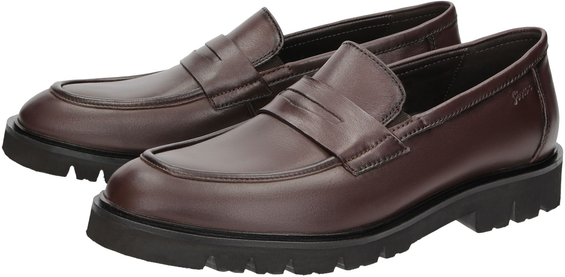 Slipper SIOUX "Rogtanos-704", Herren, Gr. 39.5 (UK 6), braun (dunkelbraun), Schuhe Slipper