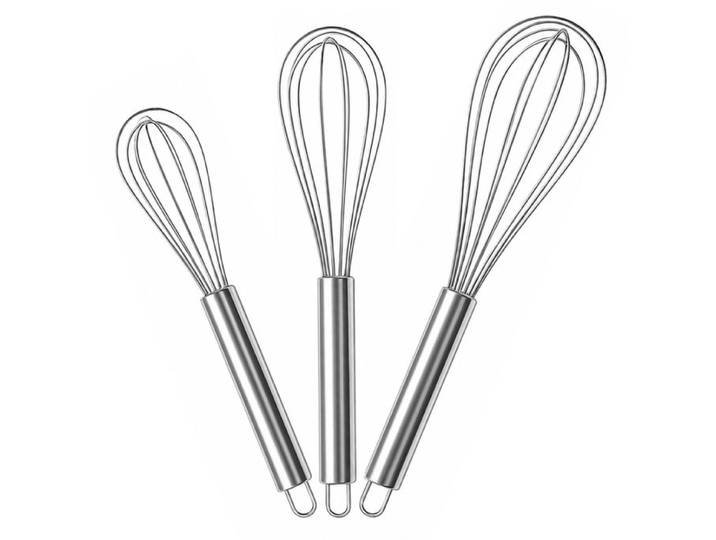 Relaxdays Lot de 9 fouets de cuisine en inox