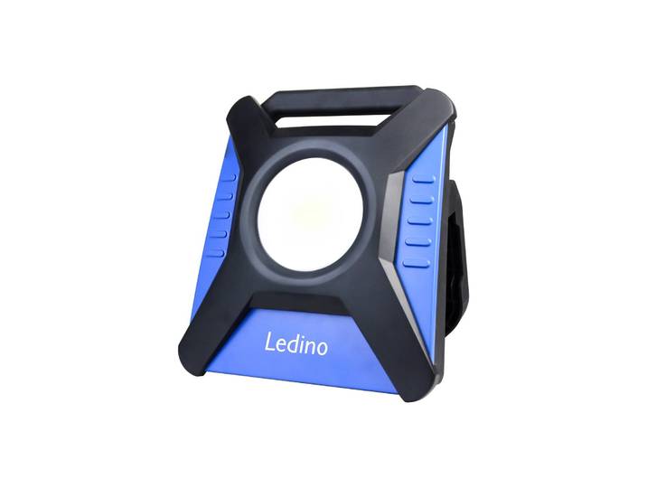 Ledino LED-Akku-Arbeitsstrahler Kiel 40M 40W Multiakku 40M, dimmbar, schwarz, Kunststoff