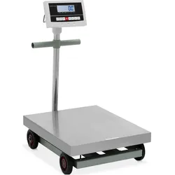 Steinberg, Feinwaage, Plattformwaage Industriewaage Bodenwaage rollbar 600 kg / 0,1 kg kg / lb