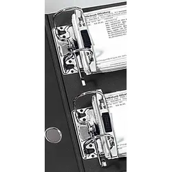ELBA Doppelordner 2x A5 quer Polyvinylchlorid (PVC) schwarz