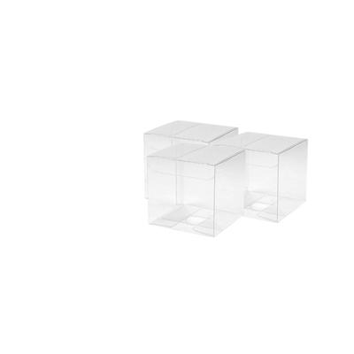 Espírito rebelde 40 Quadratische Schachteln aus Transparentem Acetat 60x60x60 mm | Plastik-Bonbonniere: Dragees, Macarons | Andenken und Geschenke für Hochzeiten