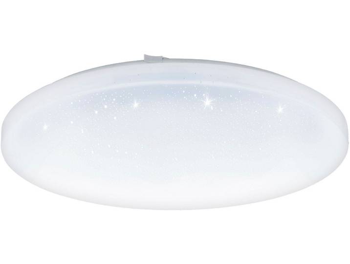 EGLO LED Deckenleuchte FRANIA-S Deckenlampe, weiß, Kristalleffekt, geringe Aufbauhöhe , weiß, 1, Ø 43cm H: 7cm, 1 Stk., Leuchten, Wohzimmer, Küche, Esszimmer, Flur, modern, rund, LED Deckenleuchte