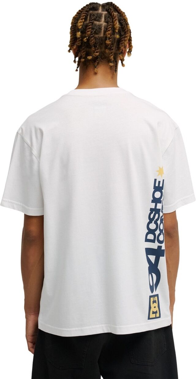 T-Shirt DC SHOES "DC Star Quote", Herren, Gr. L, weiss (weiß), Obermaterial: 75% Baumwolle, 25% Baumwolle., Shirts T-Shirt weiß L