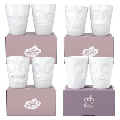 DKG utils Fiftyeight Becher ohne Henkel Set 8-tlg. in weiss, 350 ml