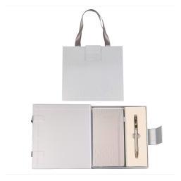 Cresco Klassischer Premium-Stift in Silber und Gold + Notizbuch (69880725)