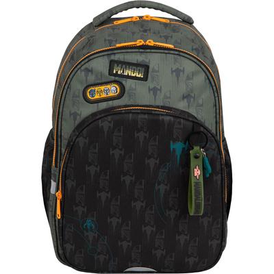 Freizeitrucksack MCNEILL "Base, Star Wars, Mandalorian", Kinder, Gr. B/H/T: 29cm x 48cm x 16cm, grau (mandalorian), Polyester, Rucksäcke Freizeitrucksack
