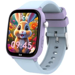ICE Watch Ice Smart Junior 3.0 (42 mm, Polyamid, Lila, Violett, ohne SIM), Smartwatch