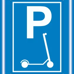 HB-Druck P Parkplatz E- Scooter Aufkleber A1 (594x841mm)