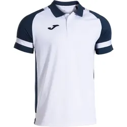 JOMA Lider Poloshirt Kinder 203 - weiß/marineblau 140