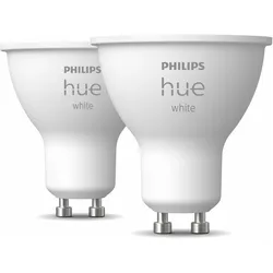 Philips Hue, Leuchtmittel, White BT (GU10, 400 lm, 2x)