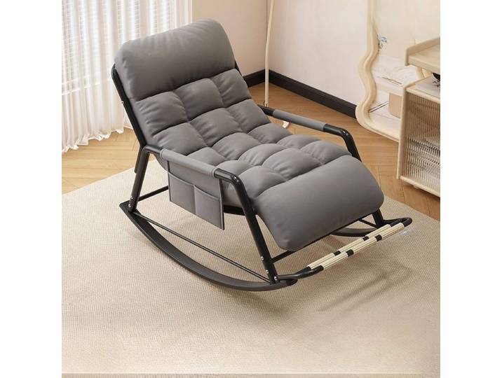Chaise à bascule inclinable assise et dormir, double usage, pour pause déjeuner, balcon, loisirs à domicile, canapé paresseux, ergonomique